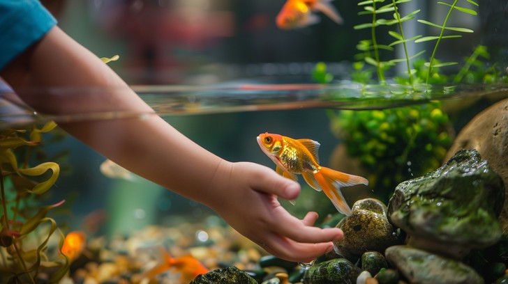 Goldfish Hiding Behaviour 