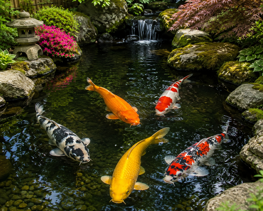 Mix Different Koi Fish Colours 
