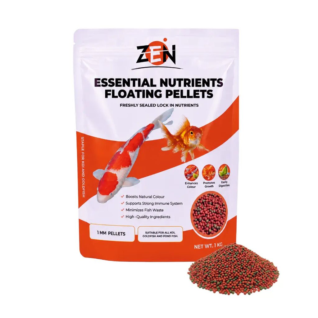 ZEN Essential Nutrients Floating Pellets – 1mm Koi & Goldfish Food - Zen Aquarium AU