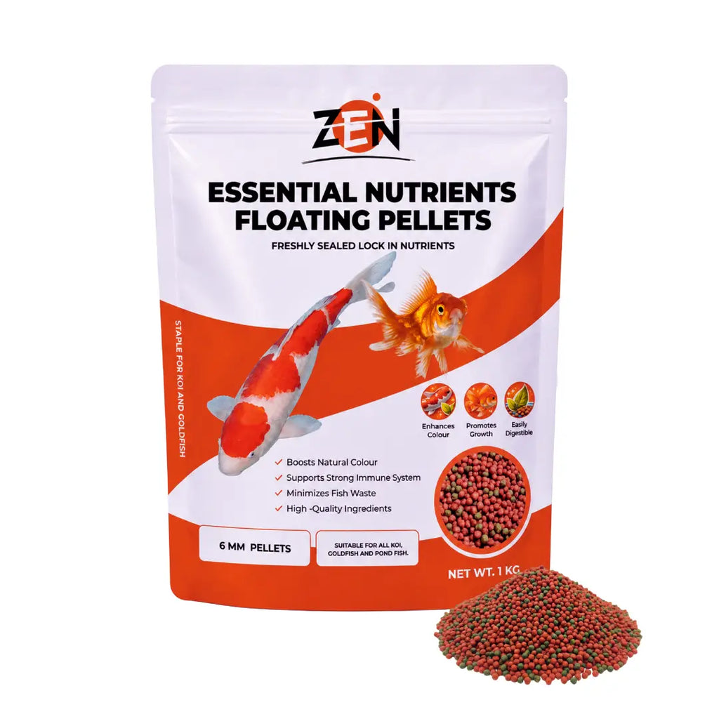 ZEN Essential Nutrients Floating Pellets – 6mm Koi & Goldfish Food - Zen Aquarium AU