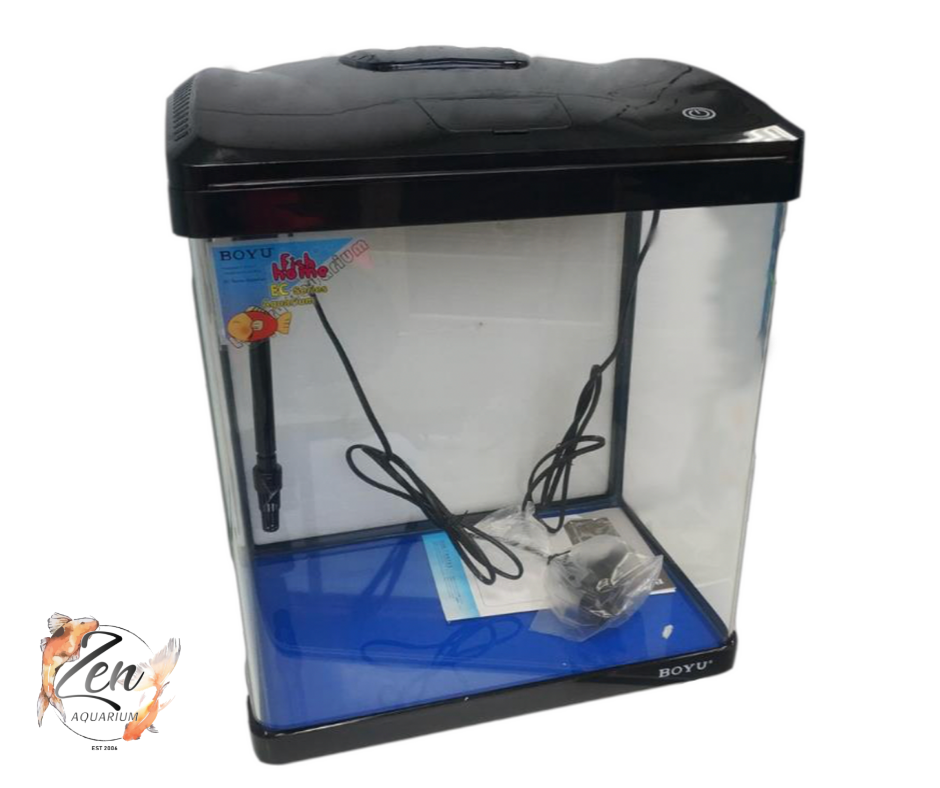 Fully equipped aquarium fish tank setup